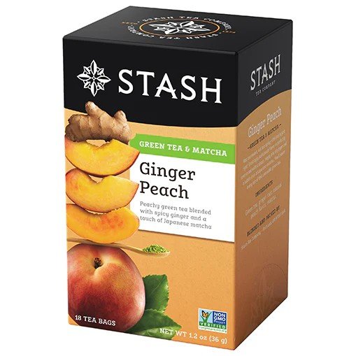 Stash Tea Ginger Peach with Matcha Tea 18 Bag
