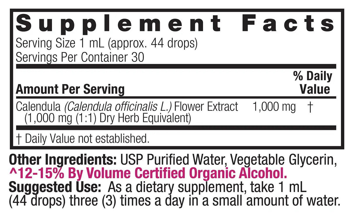 Nature&#39;s Answer Calendula Flower 1 oz Liquid