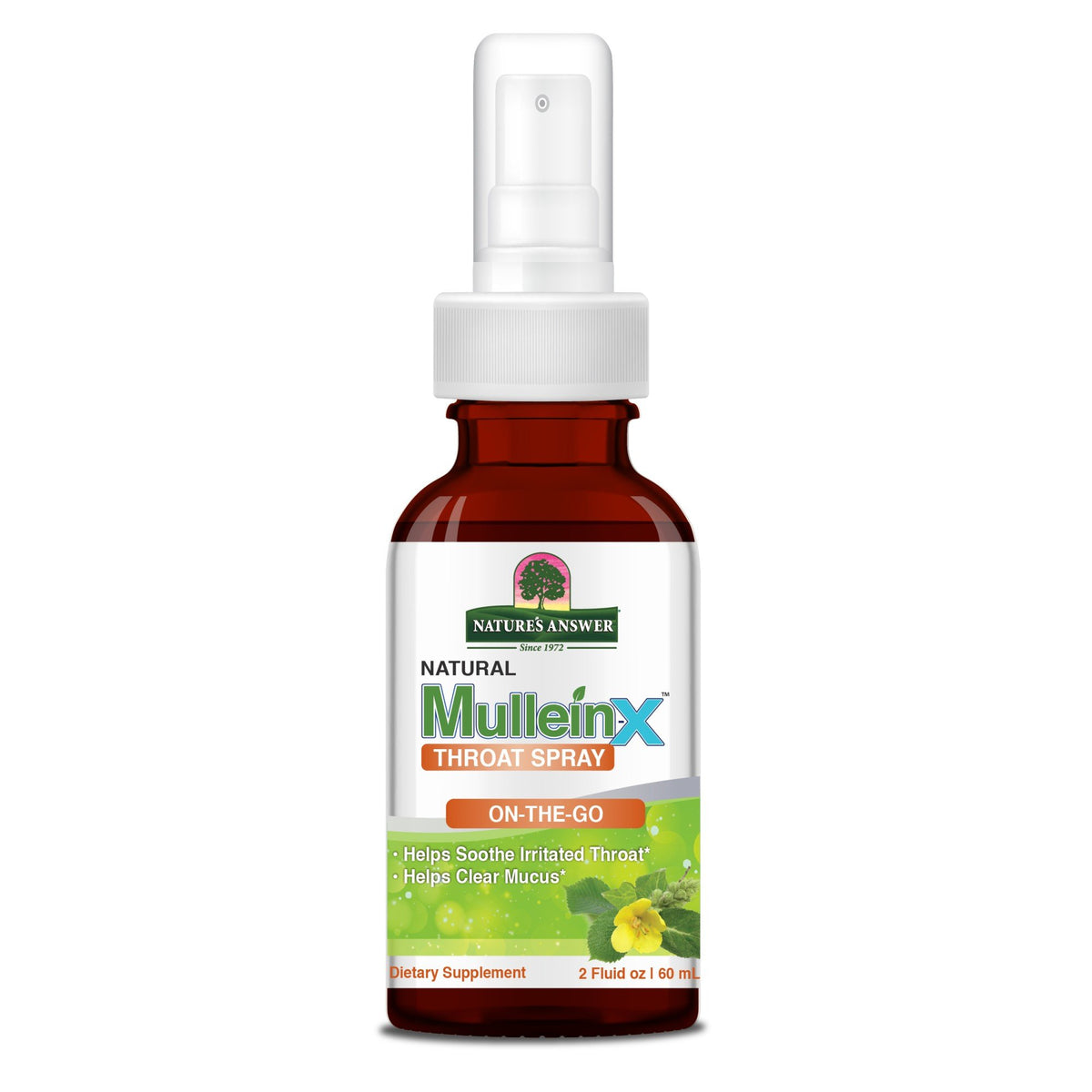 Nature's Answer Mullein-X Throat Spray 2 fl oz Liquid