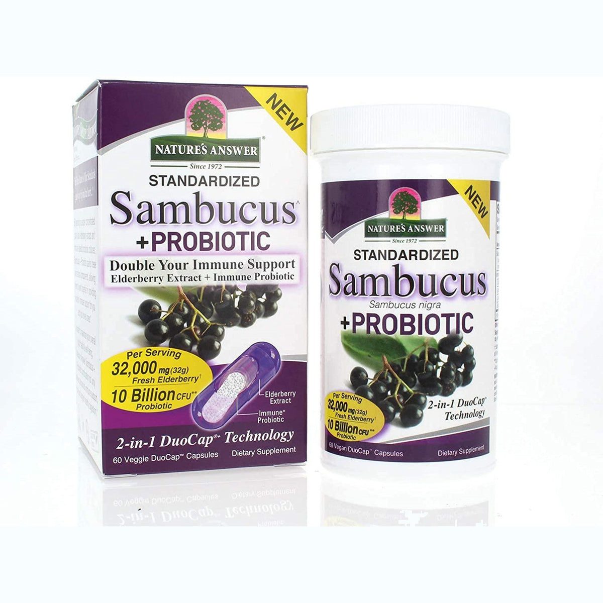 Nature's Answer Sambucus+ProBiotic Duo 60 VegCap