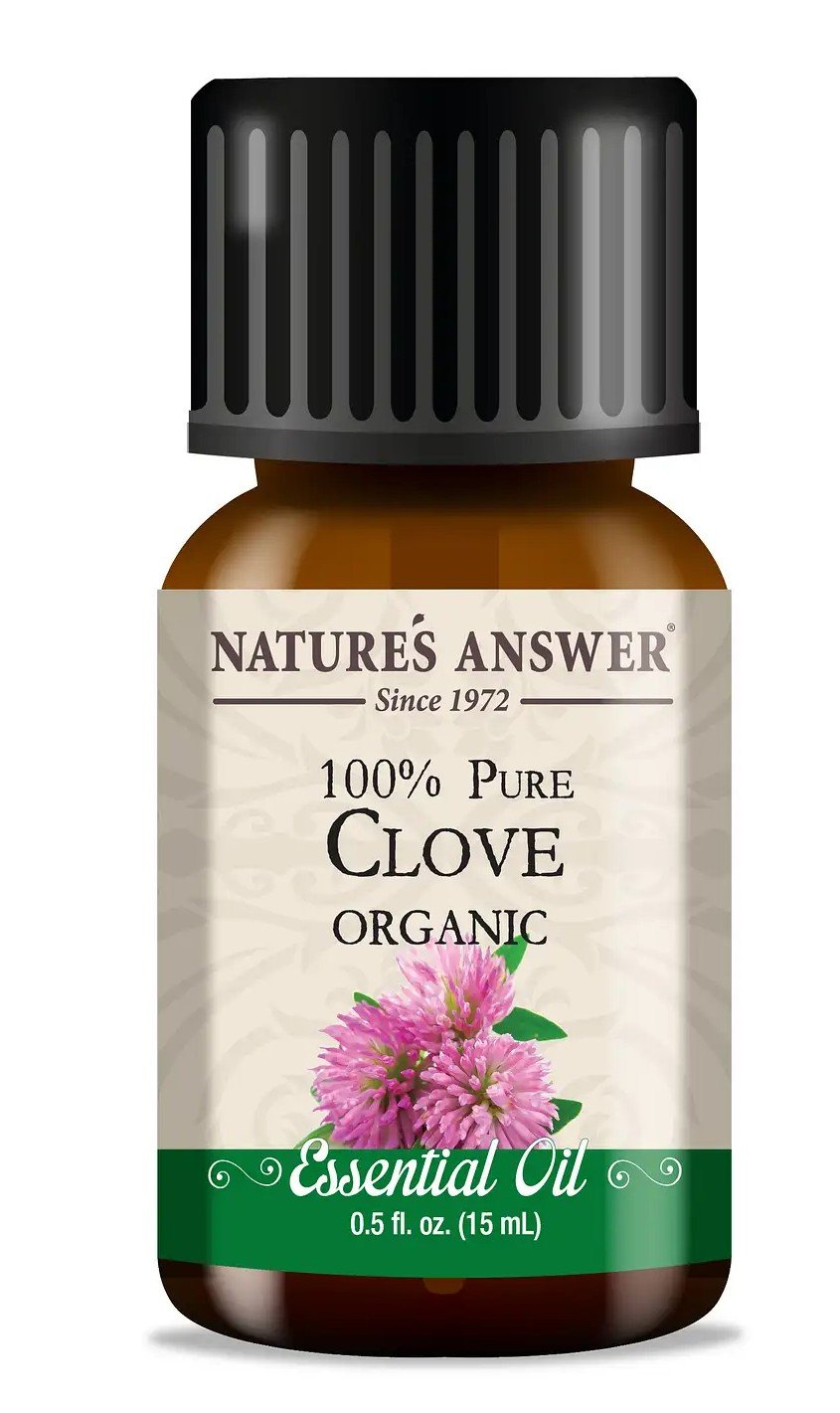 Nature&#39;s Answer Essential OIl Organic Clove 0.5 oz Liquid