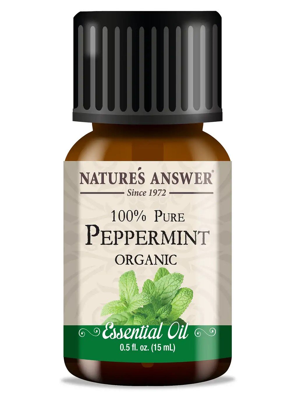 Nature&#39;s Answer Essential Oil Organic Peppermint 0.5 oz Liquid