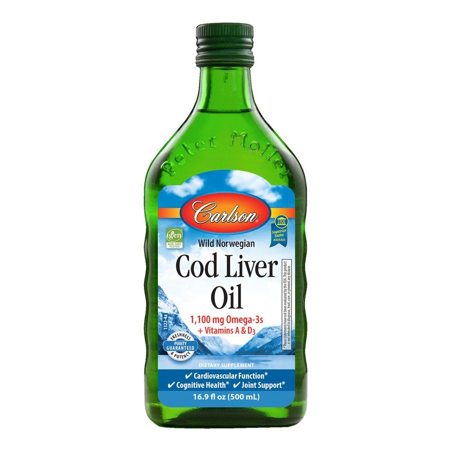 Carlson Laboratories Norwegian Cod Liver Oil Natural 16.9 oz Liquid