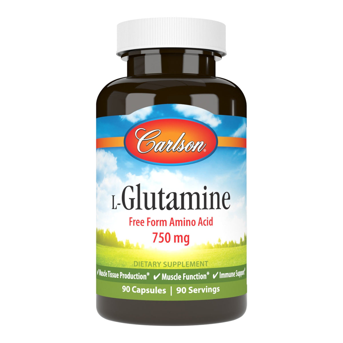 Carlson Laboratories L-Glutamine 750mg 90 Capsule