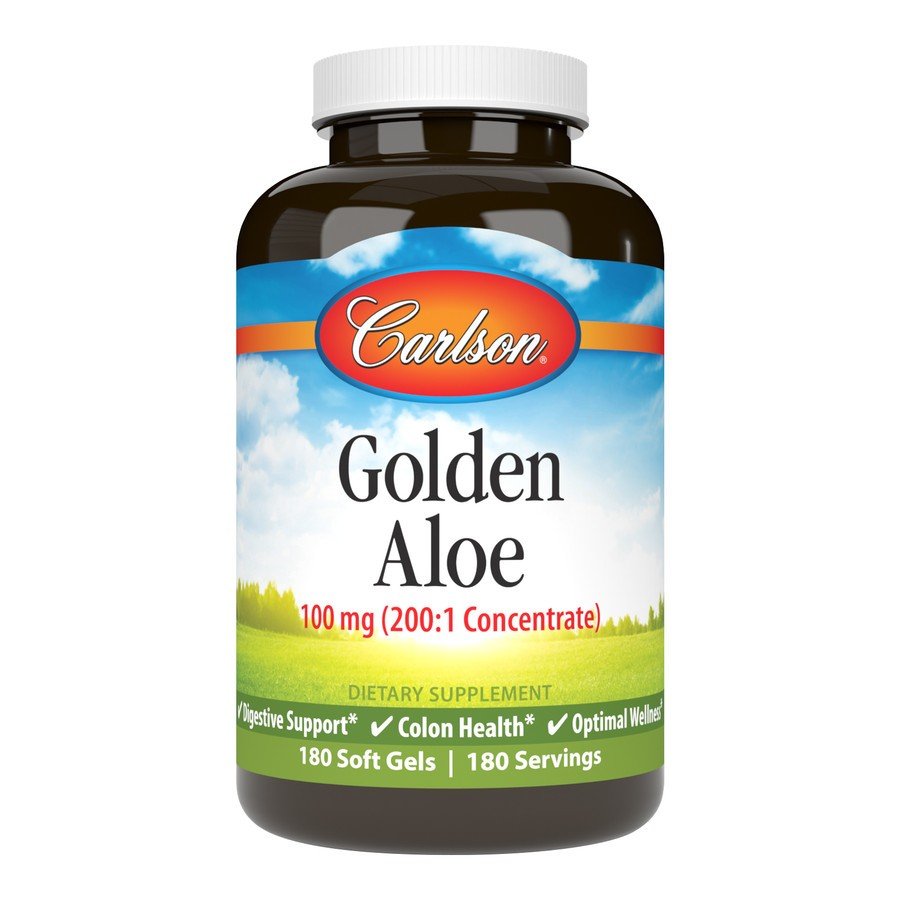 Carlson Laboratories Golden Aloe 100mg 180 Softgel