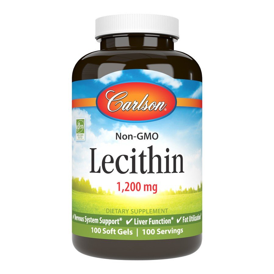 Carlson Laboratories Lecithin 1200mg 100 Softgel