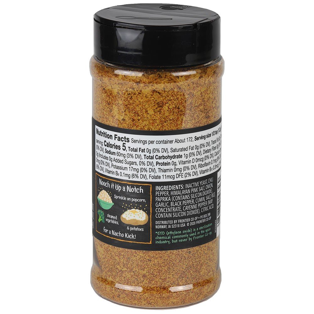 Frontier Natural Products Nacho Spice Nutritional Yeast Blend 7.30 oz Powder