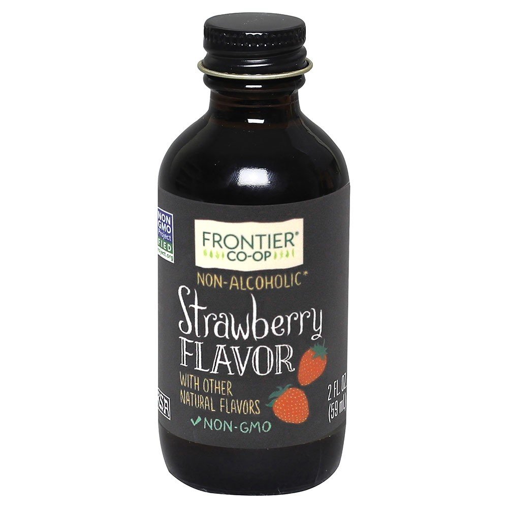Frontier Natural Products Strawberry Flavor 2 fl oz Liquid