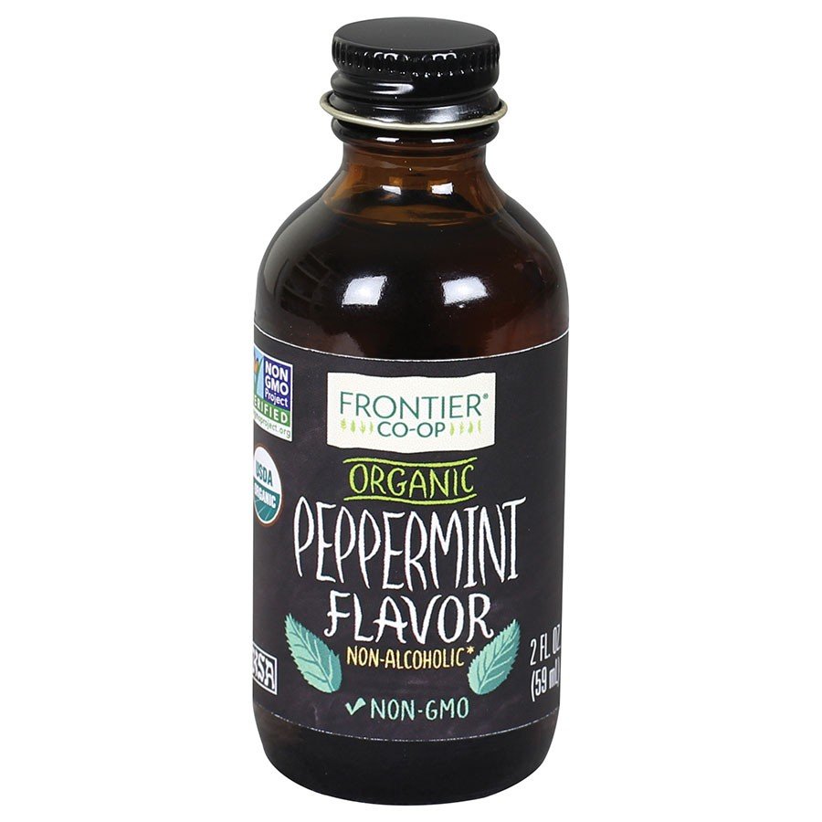 Frontier Natural Products Peppermint Flavor, Organic 16 fl oz Liquid