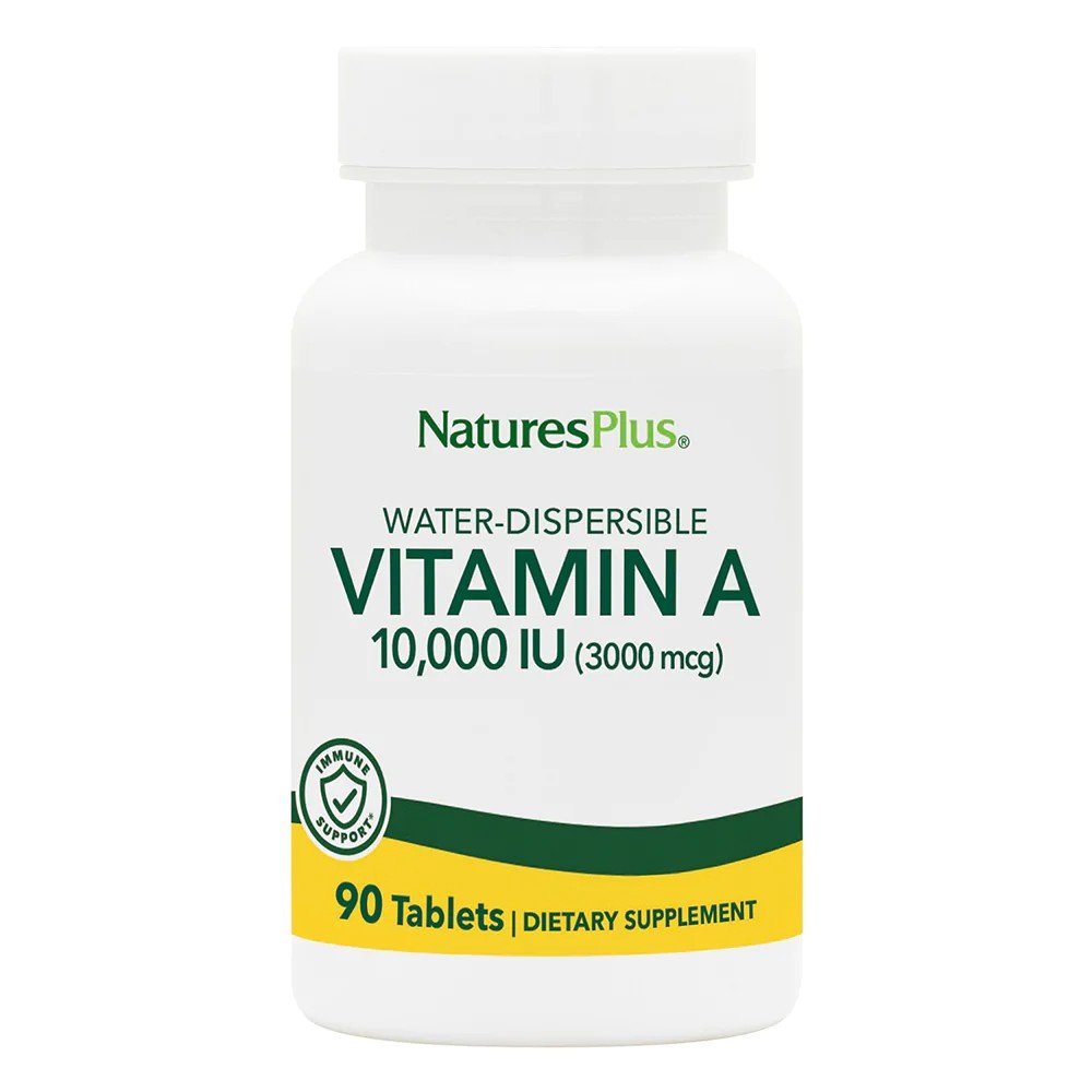 Nature&#39;s Plus Vitamin A (Water Dispersable) 10,000 IU 90 Tablet