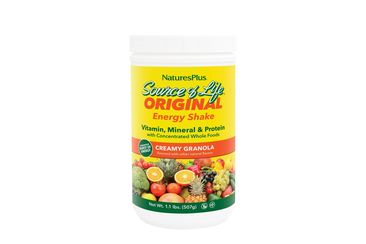 Nature's Plus Source Of Life Energy Shake Creamy Granola 1.1 lbs Powder