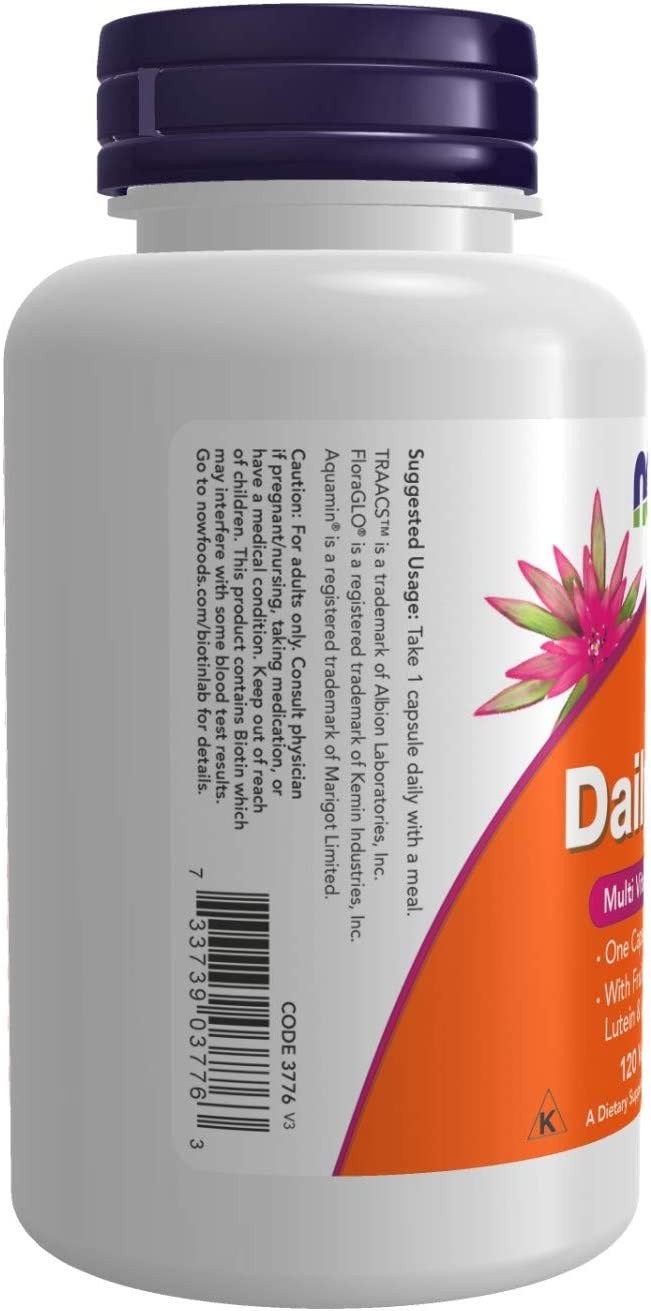 Now Foods Daily Vits Multi Vitamin &amp; Mineral 120 VegCap