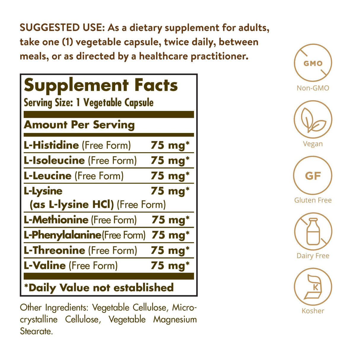 Solgar Essential Amino Complex 90 VegCap