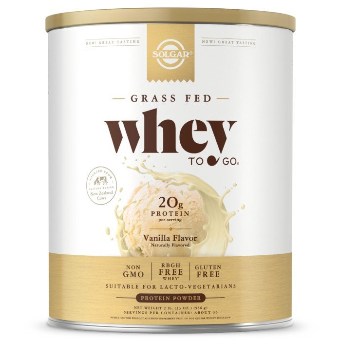 Solgar Whey To Go Protein Powder-Natural Vanilla 33 oz Powder