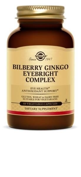 Solgar Bilberry Ginkgo Eyebright 60 VegCap