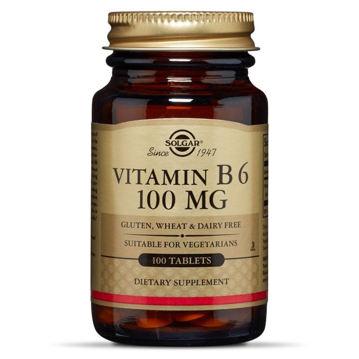 Solgar Vitamin B-6 100mg 100 Tablet