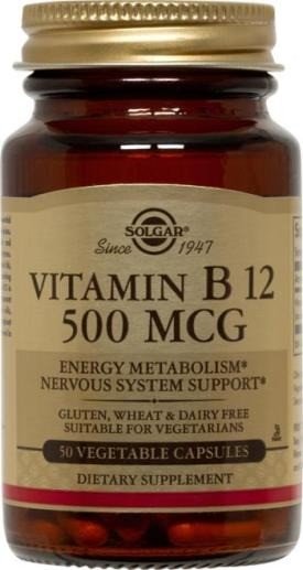 Solgar Vitamin B-12 500mcg 250 Capsule