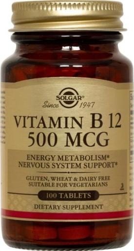 Solgar Vitamin B-12 500mcg 100 Tablet