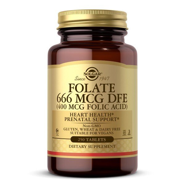 Solgar Folate 666 MCG DFE (400 MCG Folic Acid) 250 Tablet