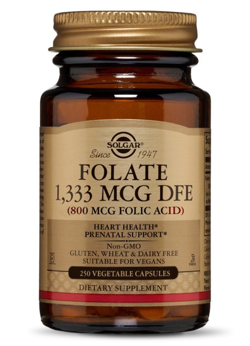 Solgar Folate 1,333 MCG DFE (800 MCG Folic Acid) 250 Capsule