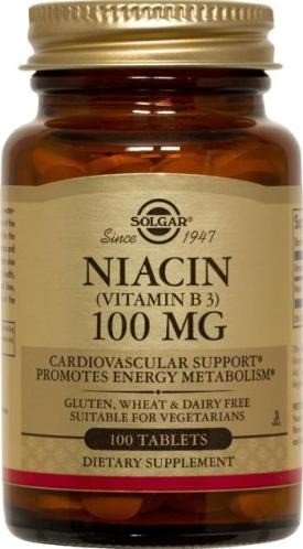 Solgar Niacin 100mg 100 Tablet