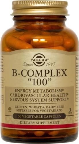 Solgar Formula B-100 50 Vegetarian Capsules