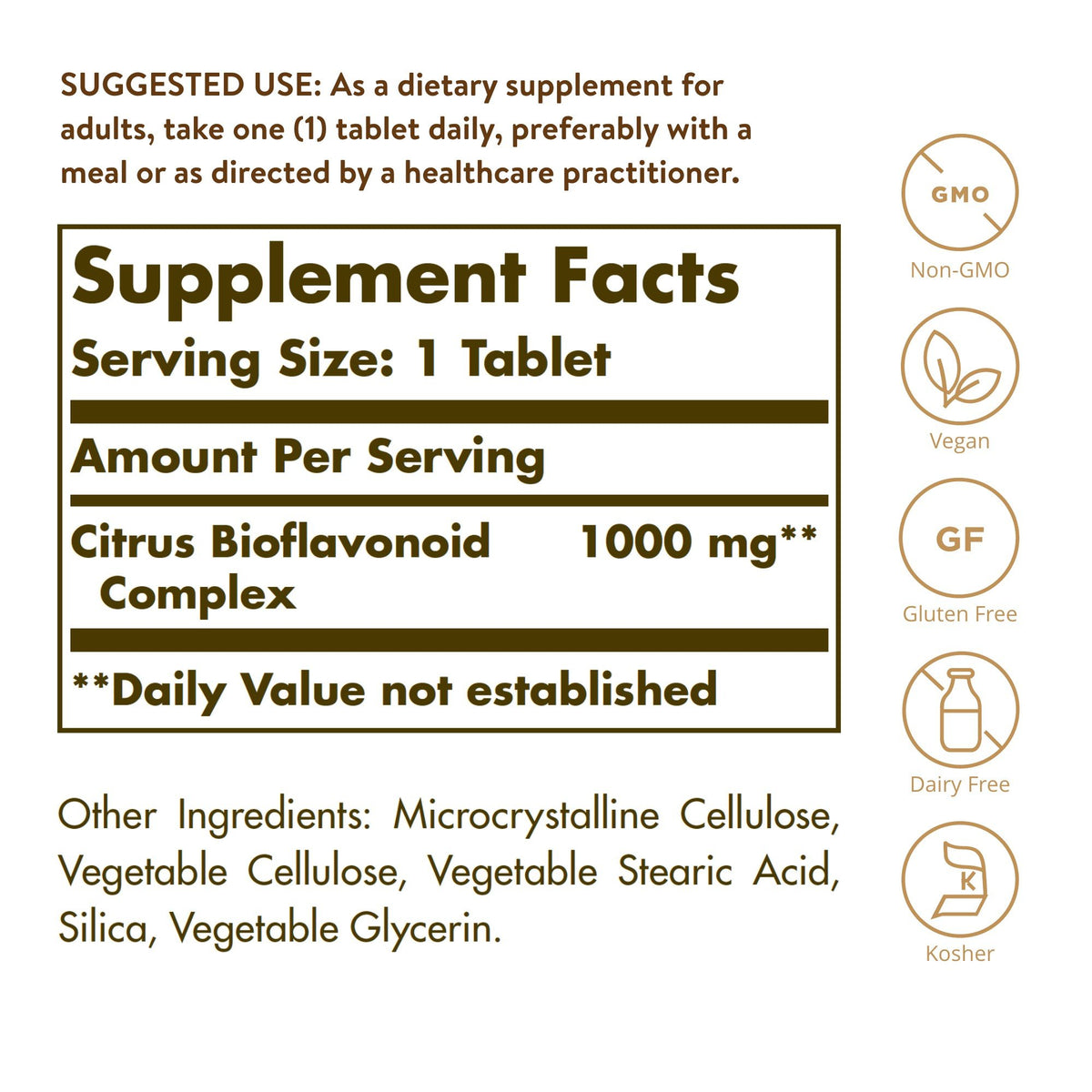 Solgar Citrus Bioflavonoid Complex 250 Tablet