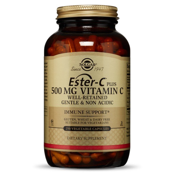 Solgar Ester-C Plus 500 mg Vitamin C 250 VegCap
