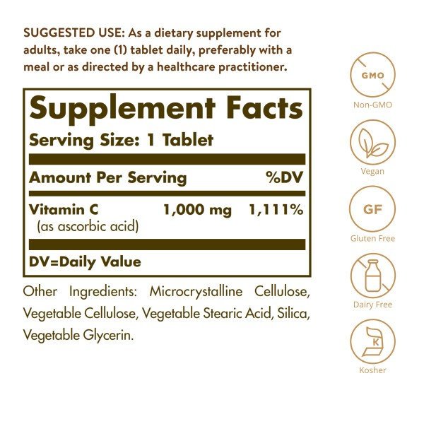 Solgar Vitamin C 1000mg 90 Tablet