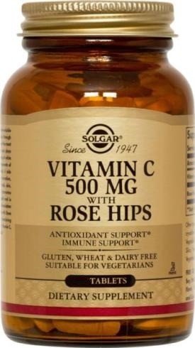 Solgar Vitamin C 500mg With Rose Hips 250 Tablet