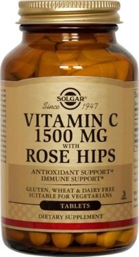 Solgar Vitamin C 1500mg With Rose Hips 180 Tablet