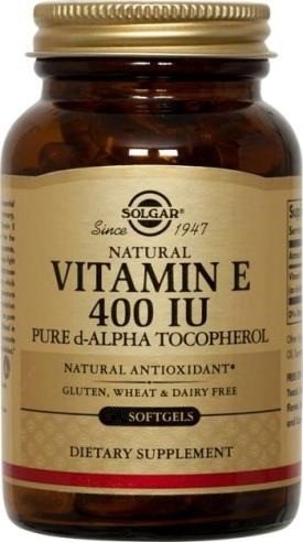 Vitamin E | Solgar | d-Alpha Tocopherol | Antioxidant | Gluten Free | Wheat Free | Dairy Free | Dietary Supplement | 250 Softgels | VitaminLife