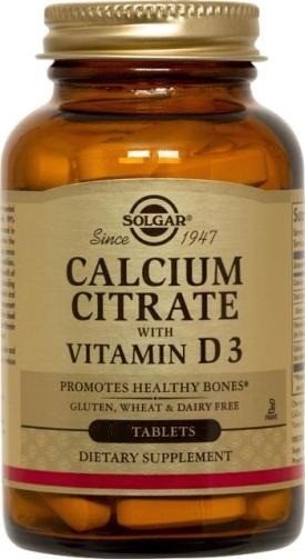 Solgar Calcium Citrate with Vitamin D 120 Tablet