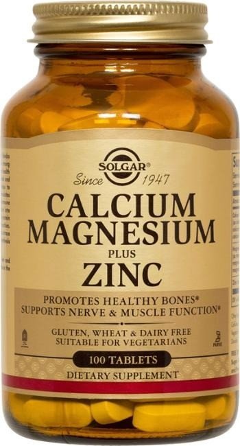 Solgar Calcium/Magnesium/Zinc 100 Tablet