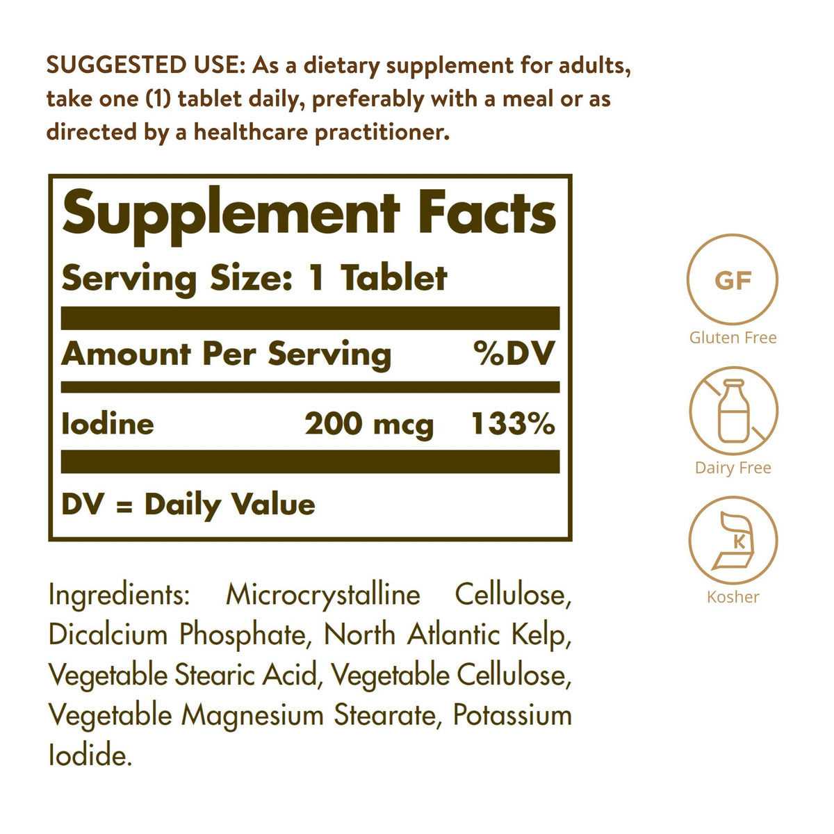 Solgar North Atlantic Kelp 250 Tablet