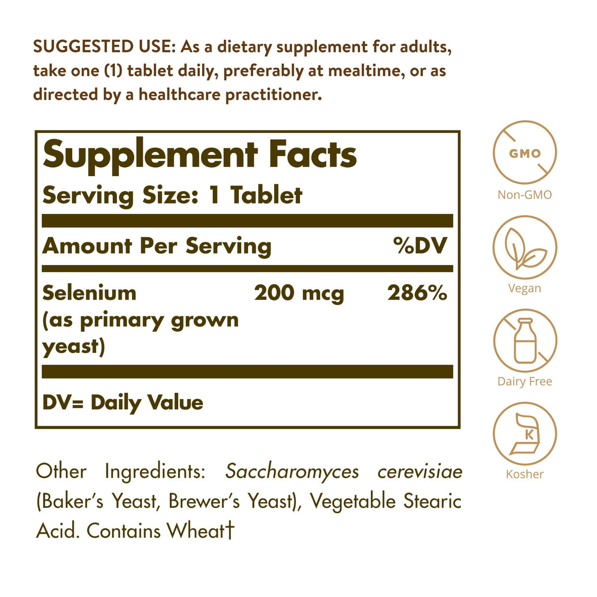 Solgar Selenium 200mcg 100 Tablet