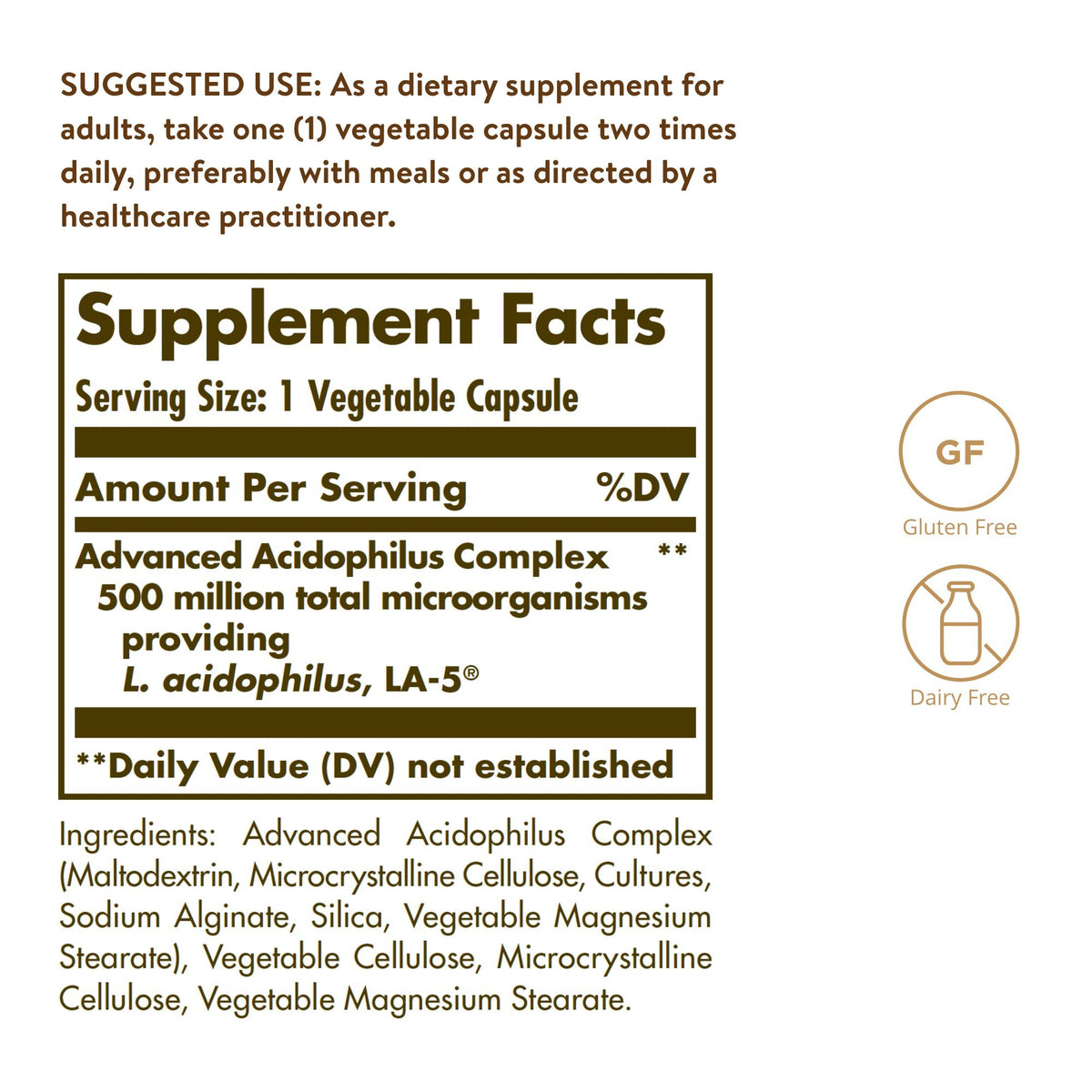 Solgar Advanced Acidophilus 100 VegCap