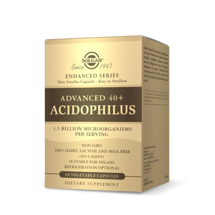 Solgar Advanced 40+ Acidophilus 60 VegCap