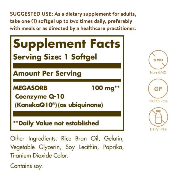 Solgar Megasorb CoQ-10 100mg 30 Softgel