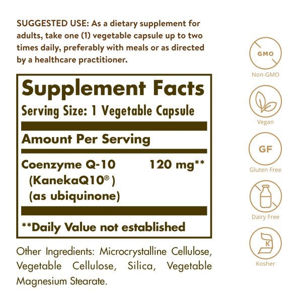 Solgar Coenzyme Q-10 120mg 60 VegCap