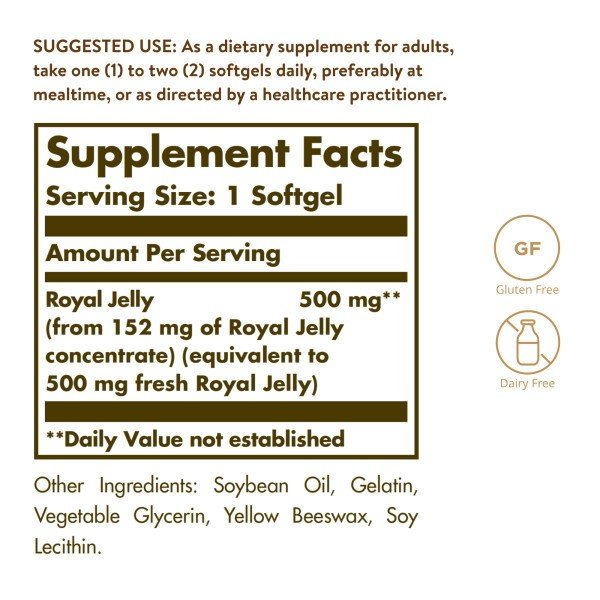 Solgar Royal Jelly 500 60 Softgel