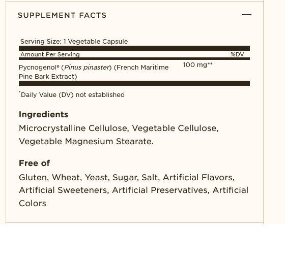 Solgar Pycnogenol 100mg 30 VegCap