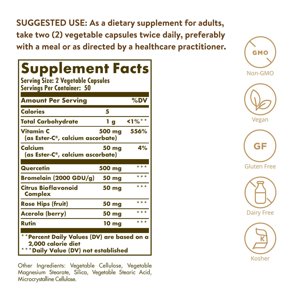 Solgar Quercetin Complex 100 VegCap