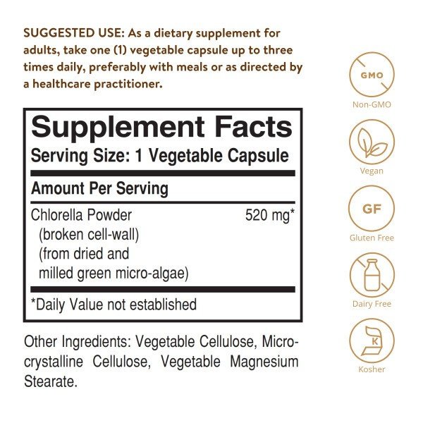 Solgar Chlorella 520mg 100 VegCap