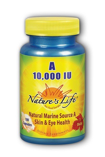 Natures Life Vitamin A 10,000 IU 100 Softgel