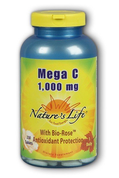 Natures Life Vitamin C, Mega C 1000 - Vegetarian 250 Tablet