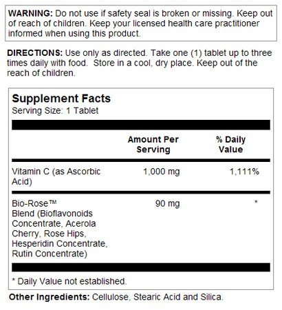 Natures Life Vitamin C, Mega C 1000 - Vegetarian 250 Tablet