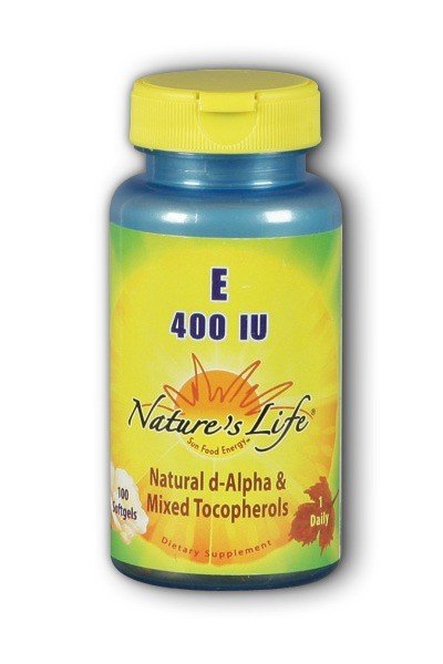 Nature&#39;s Life Vitamin E 400 IU 100 Softgel