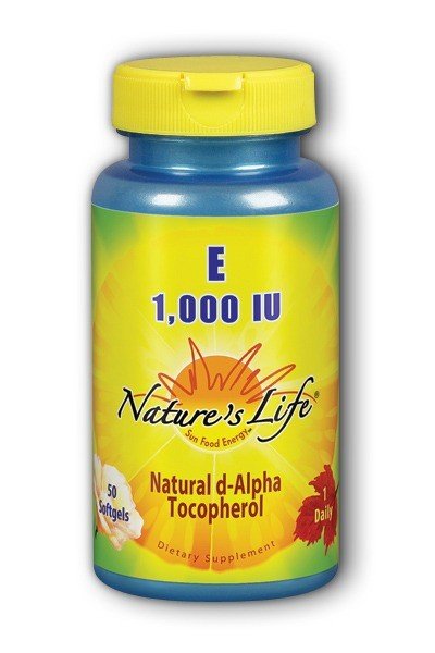 Natures Life Vitamin E 1000 IU 50 Softgel