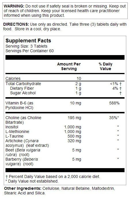 Natures Life Lipotropic Complex - Vegetarian 180 Tablet